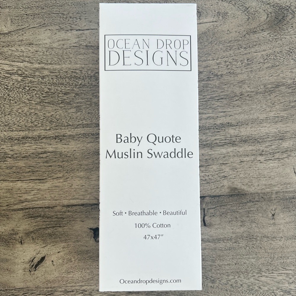 Baby Quote Muslin Swaddle